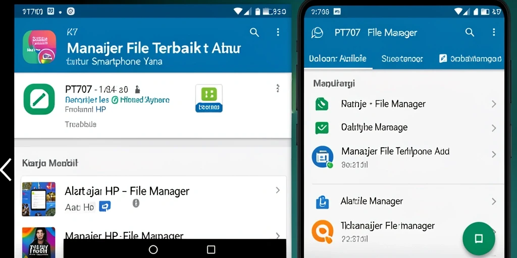 Tampilan antarmuka utama PT707 yang mudah digunakan.