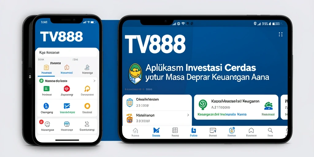 Antarmuka aplikasi TV888 yang intuitif dan informatif.