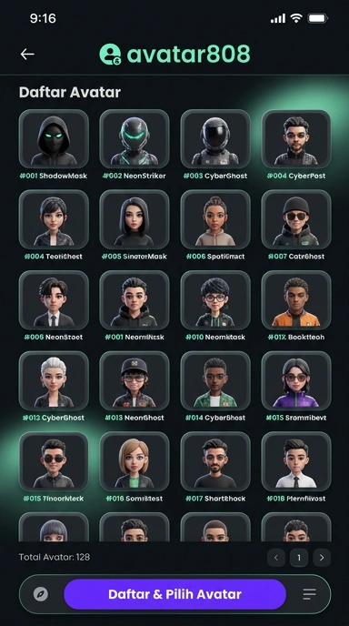 Panduan Registrasi Akun Baru avatar808 untuk Pengguna Android